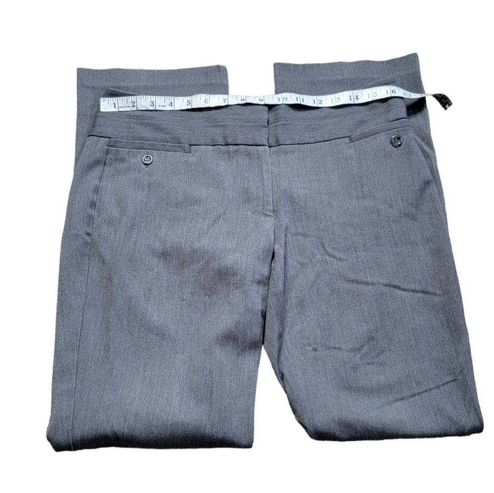 MAURICES Size 7/8 Grey Dress Pants Women's Junior's Trousers Flare Wide Leg